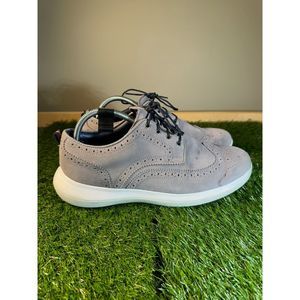 FootJoy FJ Flex LE1 Golf Shoes Gray & White Suede 56113 Men’s Size 9.5